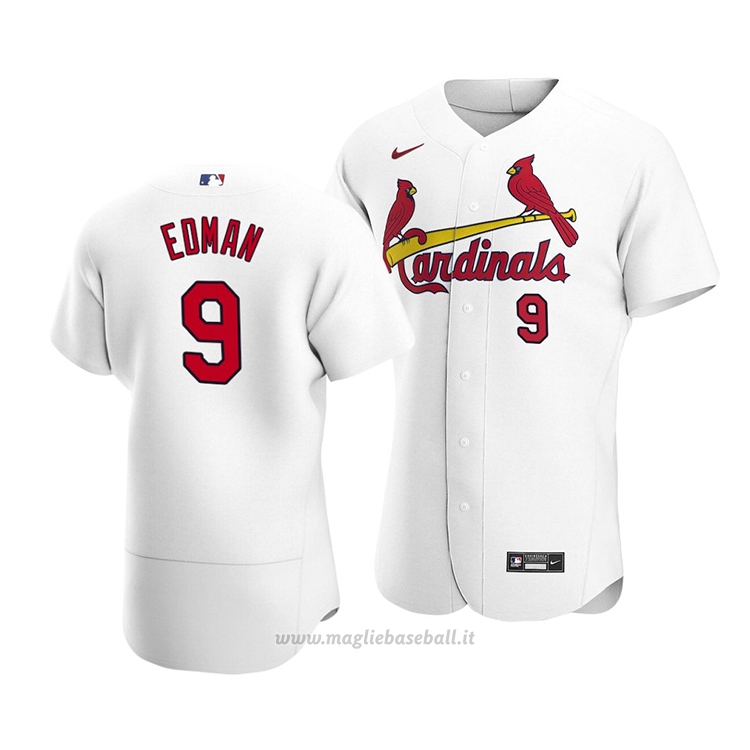 Maglia Baseball Uomo St. Louis Cardinals Tommy Edman Autentico Primera Bianco